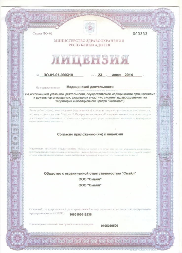лицензия
